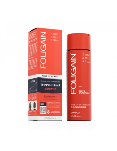 Foligain MEN Trioxidil 2% Thinning Hair Shampoo 236ml