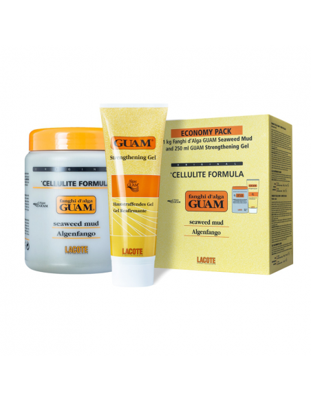 Guam Lacote Fanghi d'Alga Cellulite Formula 1kg + Crema Gel 250ml