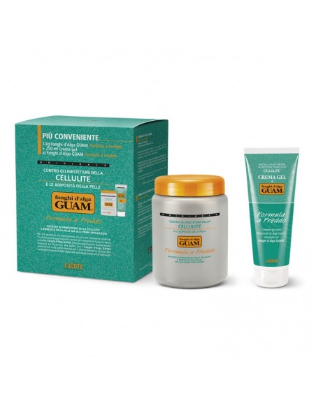 Guam Lacote Fanghi d'Alga Formula a Freddo 1kg + Formula a Freddo Crema Gel 250ml